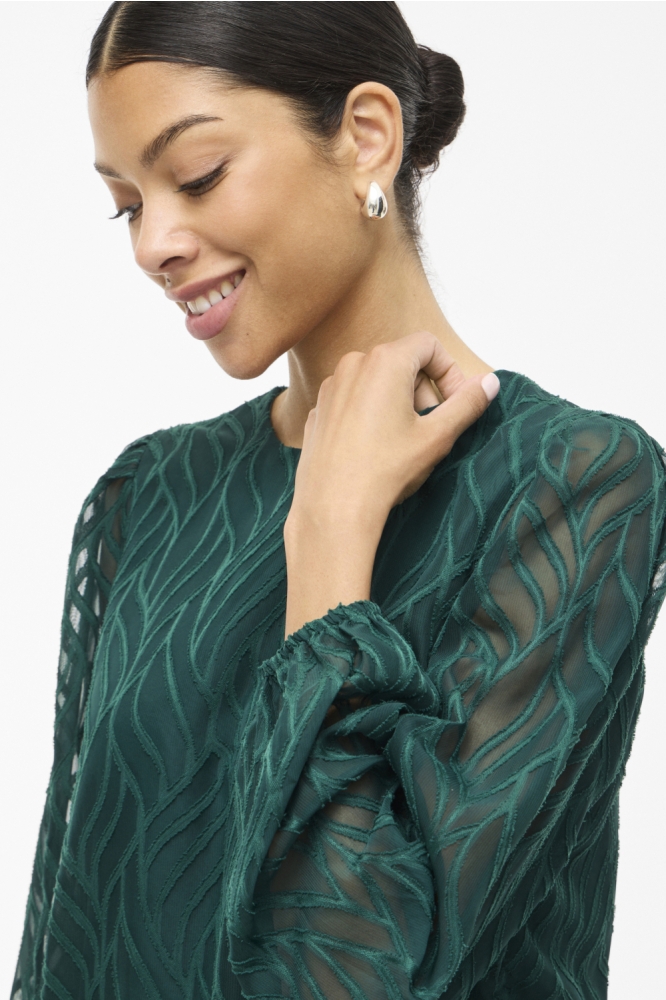VIMIKA O-NECK L/S TOP - NOOS 14107406 PONDEROSA PINE